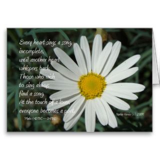 Famous Words Song   White Daisy Card Series (6)