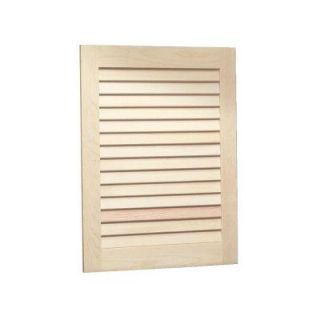 NuTone Louvered Door 16 in. W x 22 in. H x 5.25 in. D Recessed Medicine Cabinet in Unfinished Pine 606X