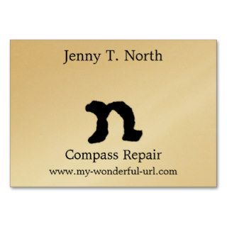 Artistic Letter "N" Hand Lettered Style Initial Business Card Template
