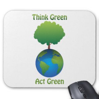 think green act green mouse pads