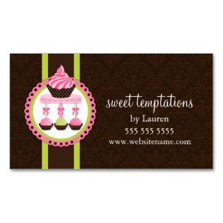 Cupcake and Cake Pops Bakery Business Cards