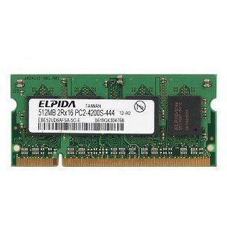 Elpida 512MB DDR2 RAM PC2 4200 200 Pin Laptop SODIMM Computers & Accessories
