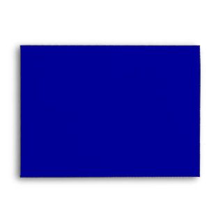 Cobalt Blue Damask Interior Envelope