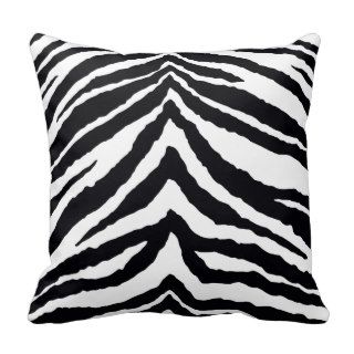 Zebra Skin Print Throw Pillow