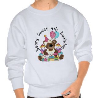 Beary Sweet 4th Birthday Sweatshirt