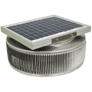 Active Ventilation 12 in. Aluminum Round 10 Watt Solar Powered Roof Exhaust Fan in Mill Finish ASF 12 RF