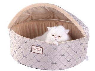 Armarkat Cat Bed, Medium, Pale Silver and Beige  Pet Beds 