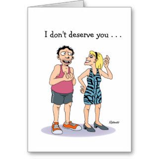 Lucky Man Funny Anniversary Card for Her