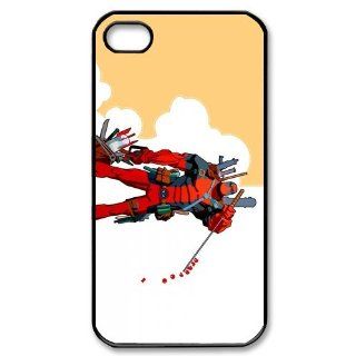 Custom Deadpool Cover Case for iPhone 4 WX1223 Cell Phones & Accessories