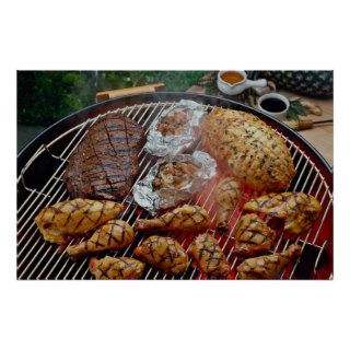 Delicious Grilled chicken Print