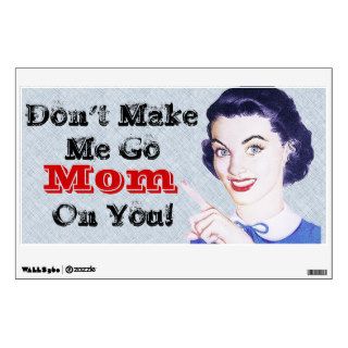 Retro 1950s Pointing Mom Wall Graphics