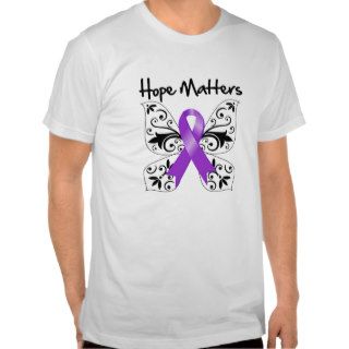 Purple Ribbon Awareness Hope Matters Shirts