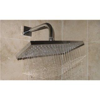 Averse Rectangular Wall or Ceiling Shower Head Finish Brushed Nickel/Stainless Steel   Shower Arms And Slide Bars  