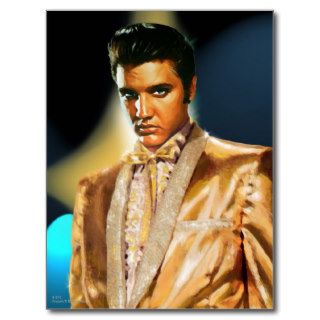 Elvis Golden Boy Post Card