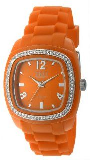 TKO ORLOGI Women's TK537 OR Tivoli Swarovski Crystal Accented Plastic Case and Rubber Strap Watch Watches