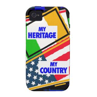 Ireland,my heritage, USA,my country. iPhone 4 Cover