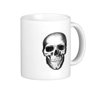 Skull Skeleton Head Scary Creepy Halloween Mugs