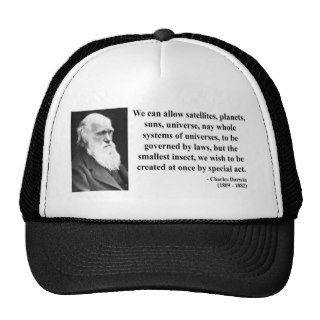 Charles Darwin Quote 4b Trucker Hats