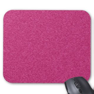 Beautiful girly hot pink glitter effect background mouse pad