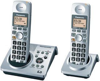 Panasonic DECT 6.0 Series Dual Handset Cordless Phone System with Answering System (KX TG1032S)  Cordless Telephones  Electronics