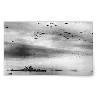 USS Missouri Flyover Surrender of Japan Stickers