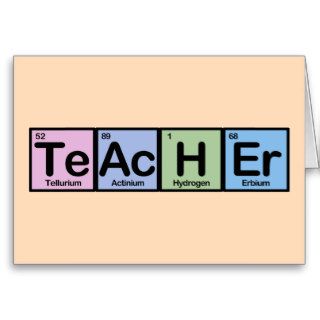 Teacher made of Elements Cards