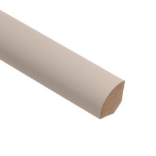 Zamma Recoatable White 5/8 in. Height x 3/4 in. Wide x 94 in. Length Laminate Quarter Round Molding 013140324