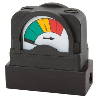 Mid West 555A 3.5 Glass Filled Nylon Differential Pressure Indicator with Base, 1/4" FNPT End Connection, 0 3.5 psid Range Dial Indicators