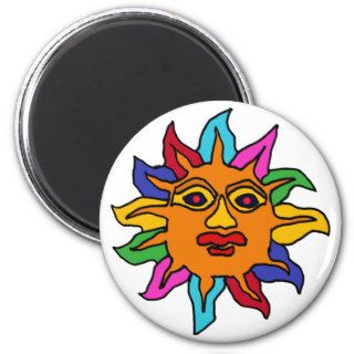 XX  Mexican Sun Art Refrigerator Magnets