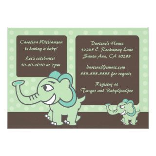 Elephant Themed Invitation