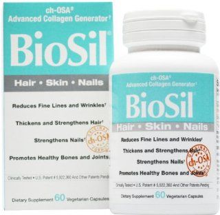 Natural Factors   Biosilskin, Hair, Nails 60 Vcaps Health & Personal Care