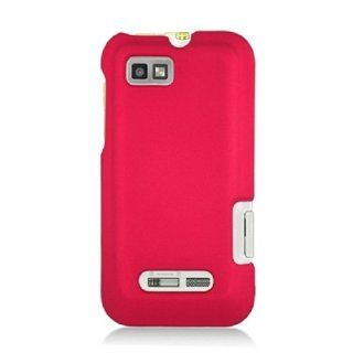 Aimo Wireless MOTXT556PCLP003 Rubber Essentials Slim and Durable Rubberized Hard Case for Motorola Defy XT   Retail Packaging   Red Cell Phones & Accessories