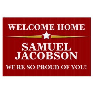 Personalized Military Welcome Home Signs