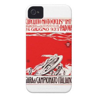 1923 Italian Championship Motorcycle Race Poster iPhone 4 Case Mate Case