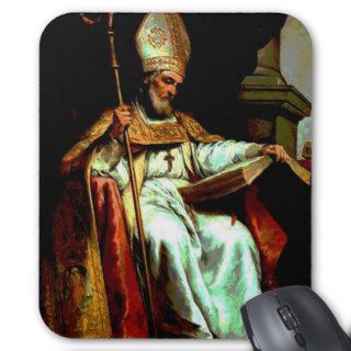 Saint Isidore of Seville Mouse Pads
