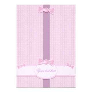 Baby shower invitation with pink background