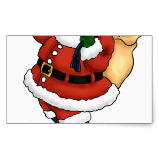 Santa Doesn't Exist Tshirt M.png Rectangle Stickers