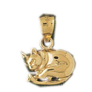 CleverEve's 14K Gold Pendant Cat 1.4   Gram(s) CleverEve Jewelry