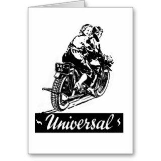 Kitsch Vintage 'Universal' Motorcycle Bikers Card