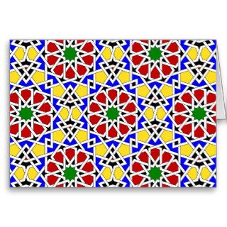 Islamic geometric patterns card