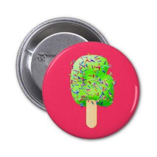 Confetti Ice Cream Treats   Letter G Pinback Buttons