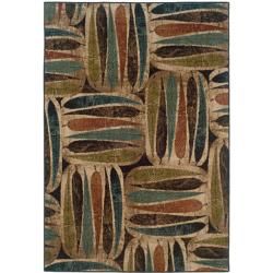 Beige Abstract Rug (7'10 x 10') Style Haven 7x9   10x14 Rugs