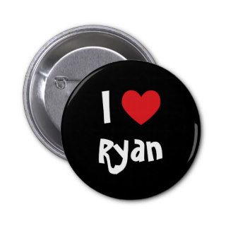 I Love Ryan Buttons