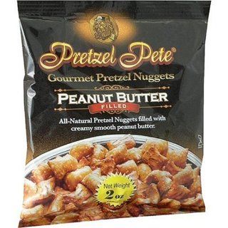 Pretzel Pete Gourmet Pretzel Nuggets, Peanut Butter Filled, 2 Ounce Bags (Pack of 36)  Grocery & Gourmet Food
