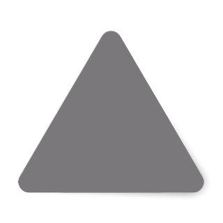 Titanium Gray Background. Chic Fashion Color Trend Triangle Stickers