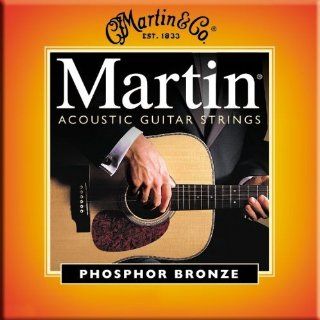 Martin M545 Phosphor Bronze Acoustic Guitar Strings, Light Medium Musical Instruments