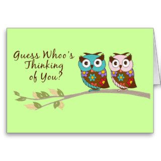 Thinking of Whoo Owl Card