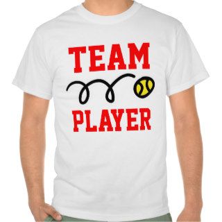 Team player tennis t shirt   men women kids sizes