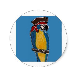 PIRATE PARROT STICKERS