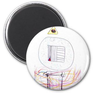 Sublimated Symbology Refrigerator Magnet